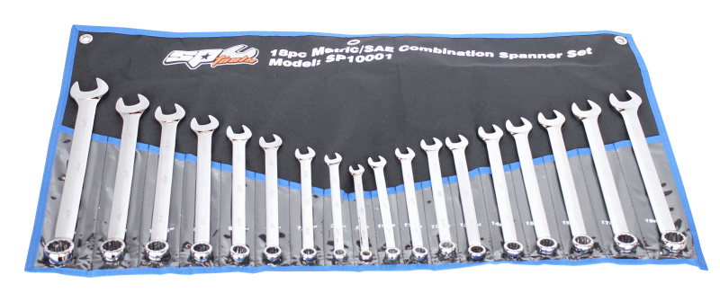 18 Piece Combination ROE Metric/SAE Spanner Set