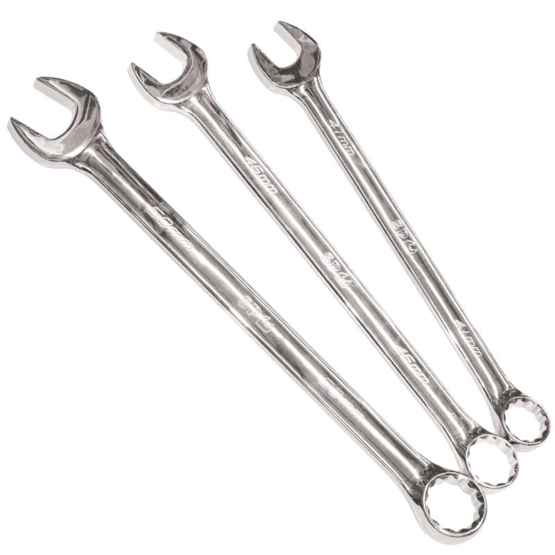 Combination ROE Jumbo Metric Spanner Set, 3 Piece