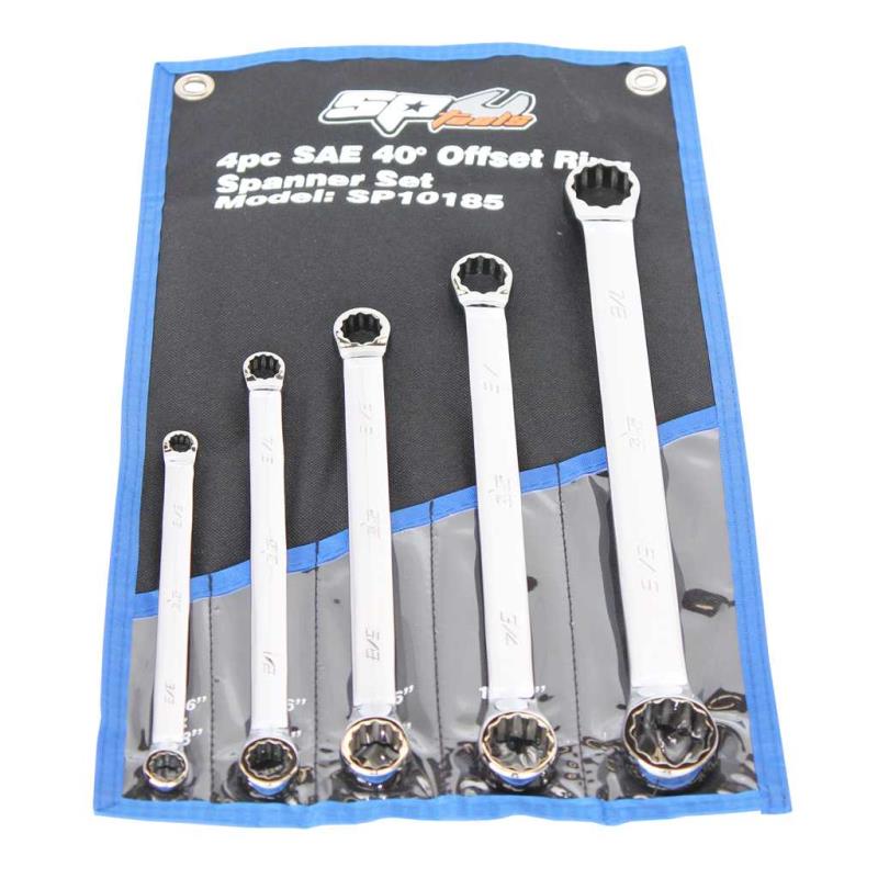 5 Piece Double Ring SAE Spanner Set