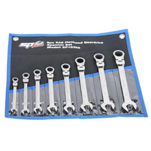 Load image into Gallery viewer, 8 Piece Gear Drive Combination SAE Flex-Head Spanner Set