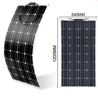 Flexible 100W Solar Panel with controller and mount