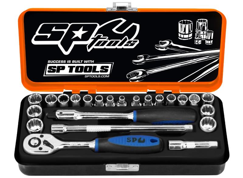 23 Piece 1/4" Drive Metric and SAE Socket Set