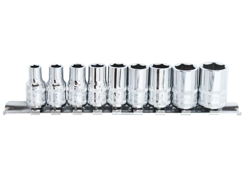 9 Piece 1/4" Drive SAE Socket Set