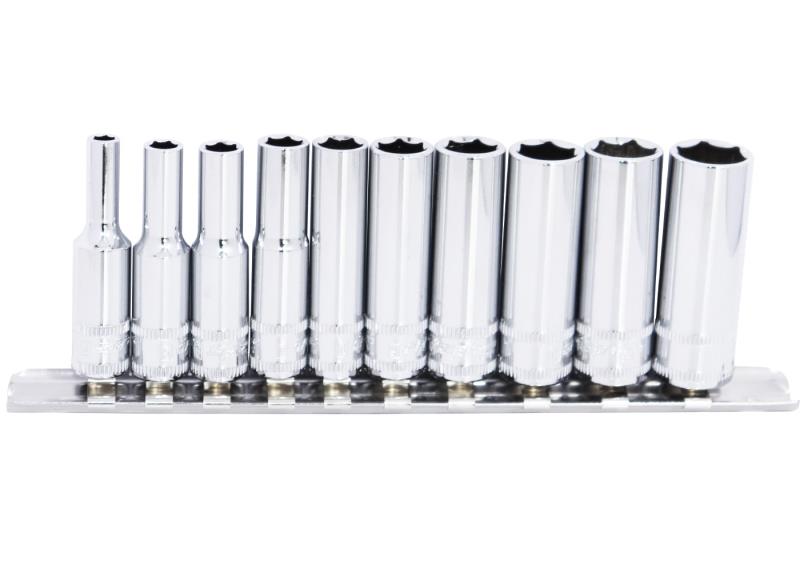 1/4" Drive Metric Deep Socket Set, 10 Piece