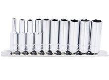 Load image into Gallery viewer, 1/4" Drive Metric Deep Socket Set, 10 Piece