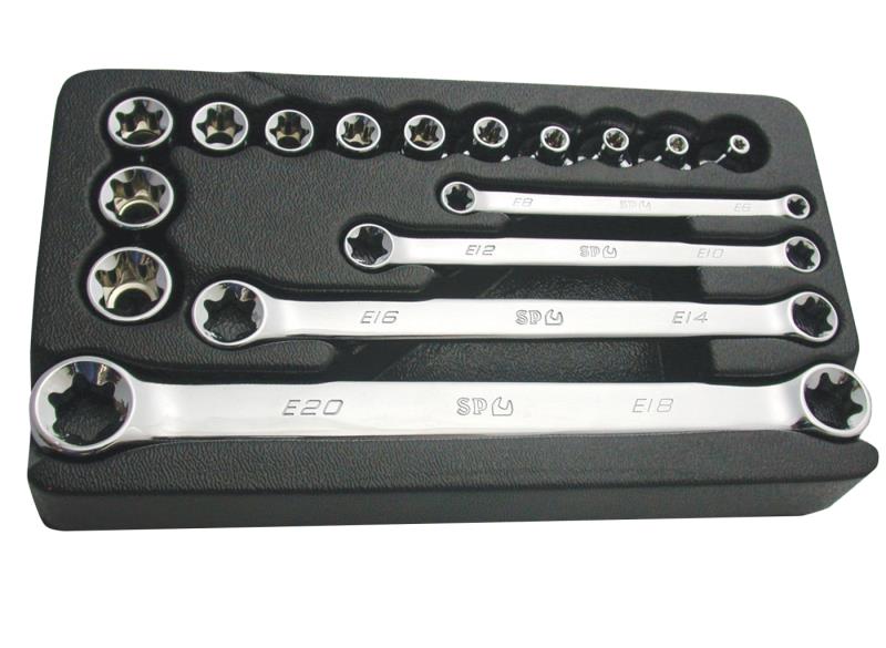 3/8" Drive E-Torx Socket & Spanner Set - 16 Piece