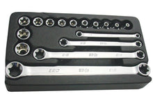 Load image into Gallery viewer, 3/8" Drive E-Torx Socket &amp; Spanner Set - 16 Piece