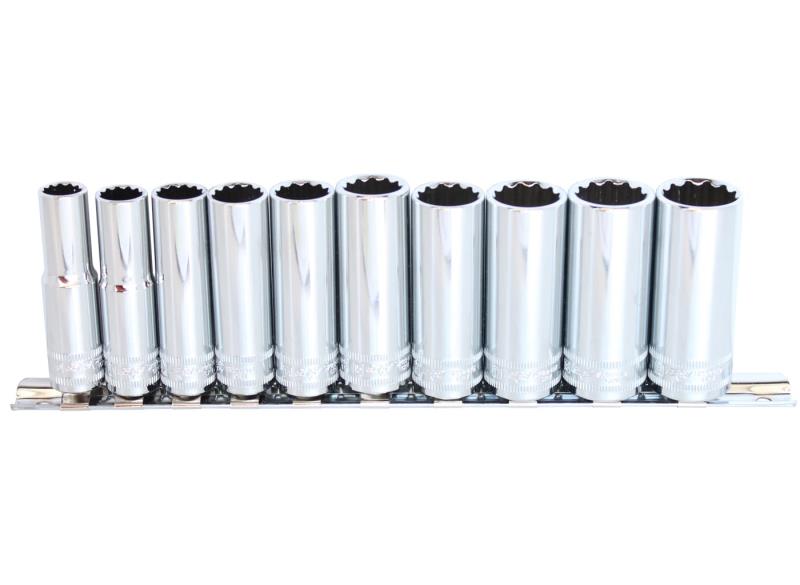3/8" Drive Metric Deep Socket Set, 10 Piece