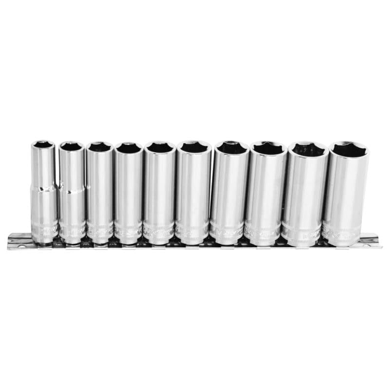 3/8" Drive Metric Deep Socket Set, 10 Piece