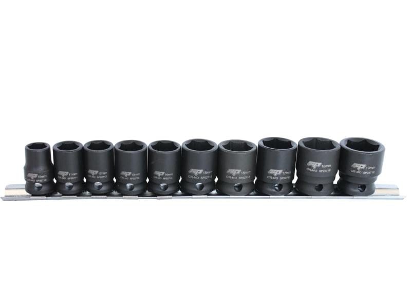 10 Piece 3/8" Drive Metric Impact Socket Set
