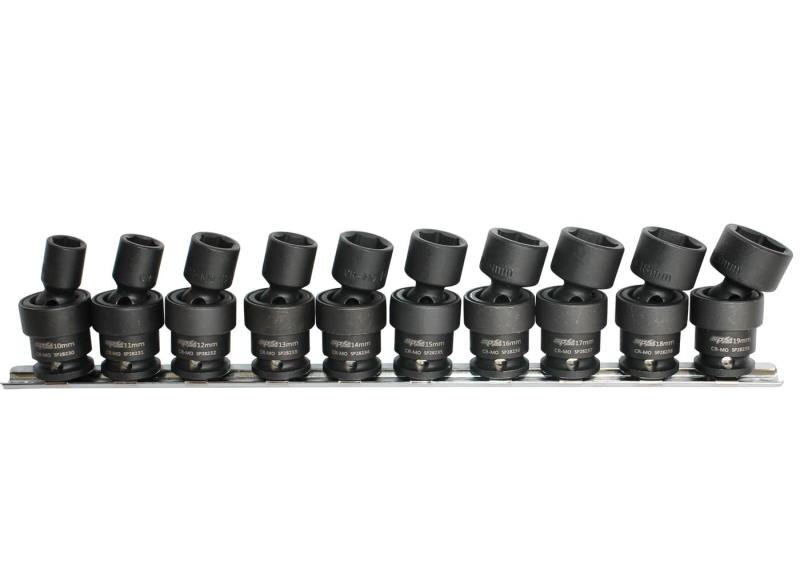 10 Piece 3/8" Drive Metric Universal Impact Socket Set