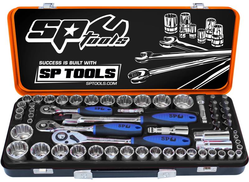 59 Piece 1/4", 3/8" & 1/2" Drive Metric/SAE Socket Set
