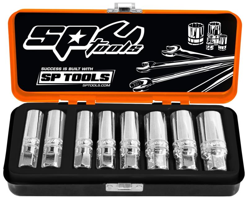 8 Piece 3/8" Drive Magnetic Spark Plug Socket Set