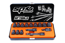 Load image into Gallery viewer, 15 Piece 1/2" Drive Metric Impact Socket Set