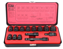 Load image into Gallery viewer, 14 Piece 1/2" Drive SAE Impact Socket Set