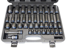 Load image into Gallery viewer, 1/2" Drive Metric Standard/Deep Impact Socket Set, 40 Piece