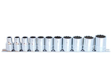 Load image into Gallery viewer, 1/2" Drive SAE Socket Set, 11 Piece