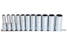Load image into Gallery viewer, 1/2" Drive Metric Deep Socket Set, 12 Piece