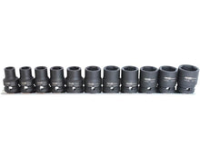 Load image into Gallery viewer, 1/2" Drive Metric Impact Socket Set, 11 Piece