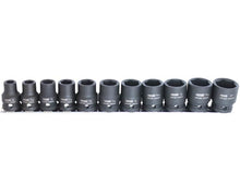 Load image into Gallery viewer, 1/2" Drive SAE Impact Socket Set, 11 Piece