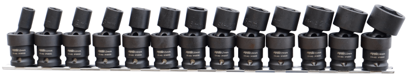 13 Piece 1/2" Drive Metric Universal Impact Socket Set