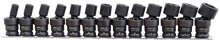 Load image into Gallery viewer, 13 Piece 1/2" Drive Metric Universal Impact Socket Set