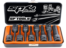 Load image into Gallery viewer, 9 Piece 1/2" Drive SAE Inhex Impact Socket Set