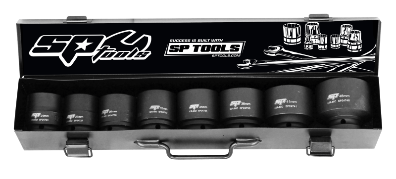 3/4" Drive Metric Impact Socket Set, 8 Piece