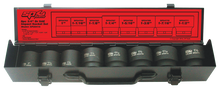 Load image into Gallery viewer, 8 Piece 3/4" Drive SAE Impact Socket Set