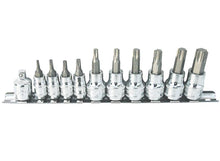 Load image into Gallery viewer, 11 Piece 1/4" &amp; 3/8" Drive Torx Bit Socket Set