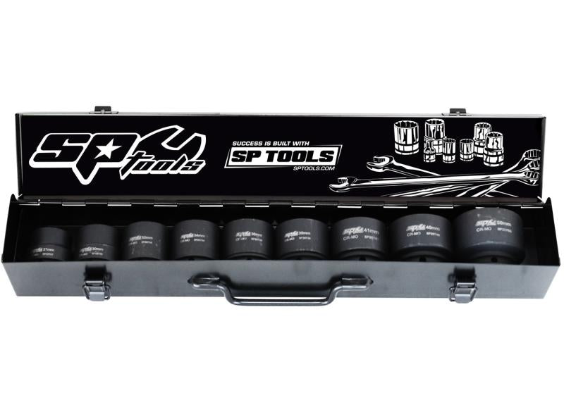 9 Piece 1" Drive Metric Impact Socket Set