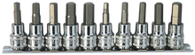 Load image into Gallery viewer, 10 Piece 3/8" Drive Metric/SAE Inhex Bit Socket Set
