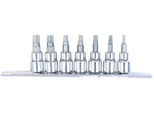 Load image into Gallery viewer, 7 Piece 3/8" Drive Spline Bit Socket Set