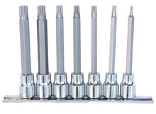 Load image into Gallery viewer, 7 Piece 3/8" Drive Deep Spline Bit Socket Set