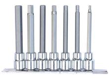 Load image into Gallery viewer, 3/8" Drive Metric Deep Inhex Bit Socket Set, 7 Piece