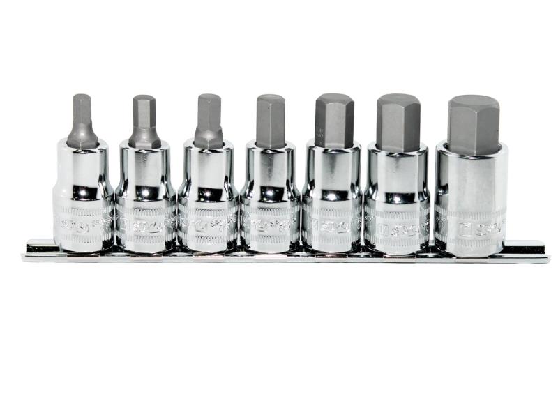7 Piece 1/2" Drive Metric Inhex Bit Socket Set
