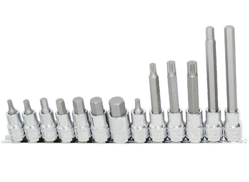 13 Piece 1/2" Drive Metric Inhex/Spline Bit Socket Set