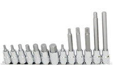 Load image into Gallery viewer, 13 Piece 1/2" Drive Metric Inhex/Spline Bit Socket Set