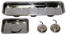 Load image into Gallery viewer, 4 Piece Magnetic Parts Trays and Hooks Set