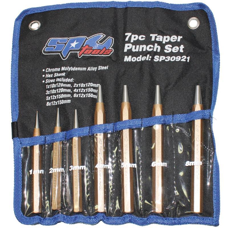 7 Piece Taper Punch Set