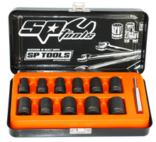 Load image into Gallery viewer, 12 Piece 3/8" Drive Metric Impact Twist Socket Set