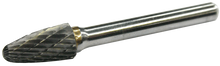 Load image into Gallery viewer, 10 x 25mm Tungsten Carbide Burr - Tree with Radius