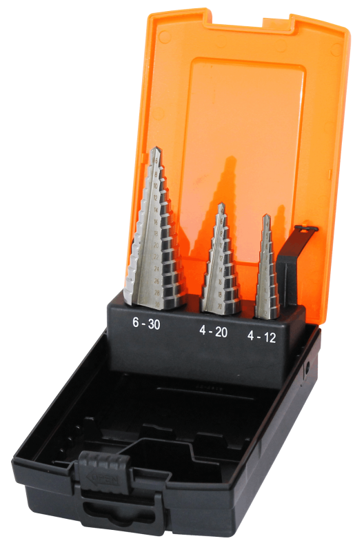 Metric HSS Step Drill Bit Set, 3 Piece