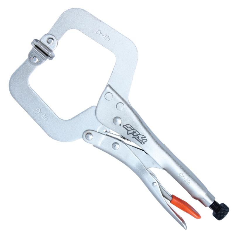 275mm Locking C-Clamp Pliers with Swivel Jaw
