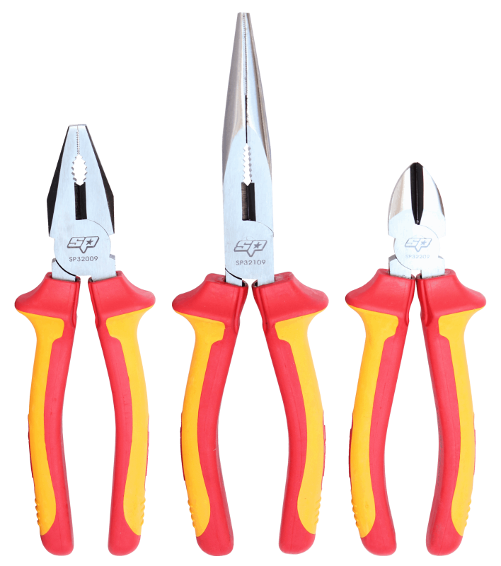 3 Piece VDE Insulated Plier and Cutter Set