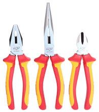 Load image into Gallery viewer, 3 Piece VDE Insulated Plier and Cutter Set