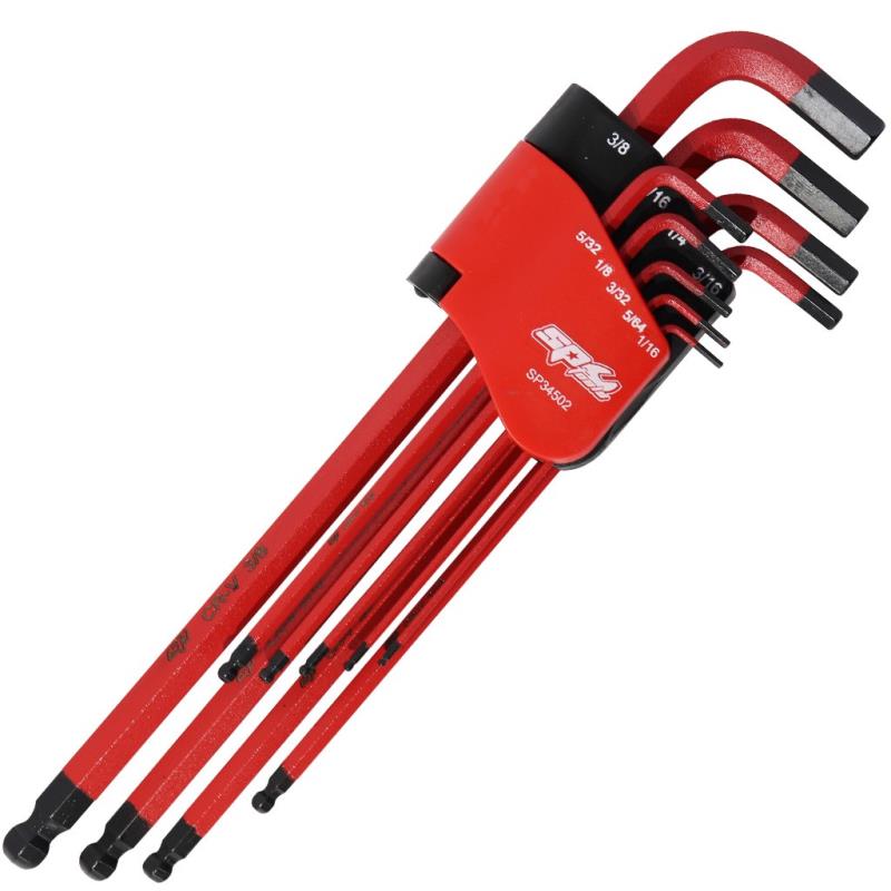 9 Piece SAE Ball End Hex Key Set