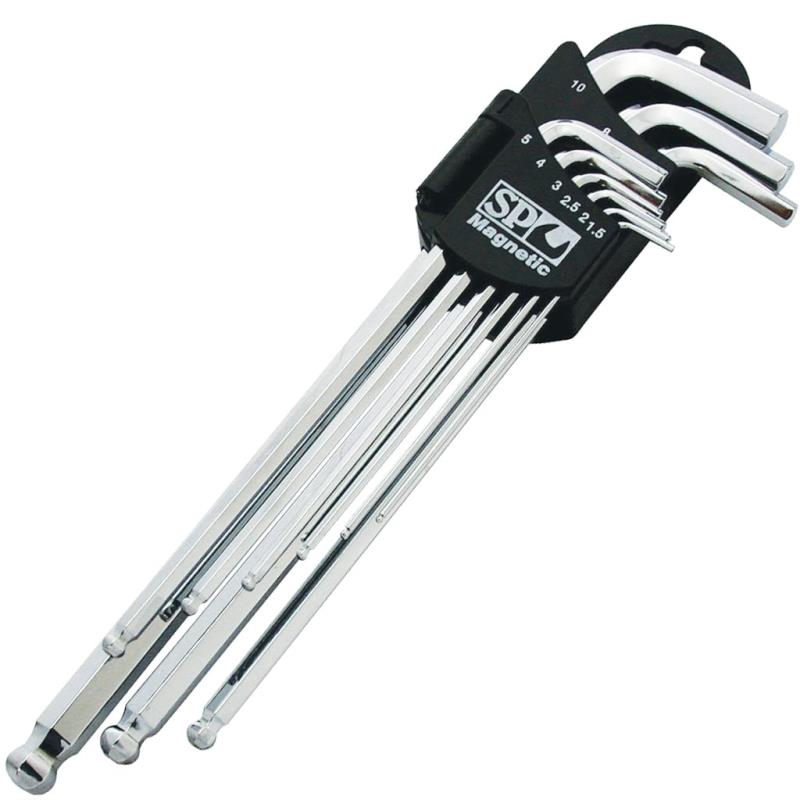 9 Piece Metric Magnetic Ball End Hex Key Set