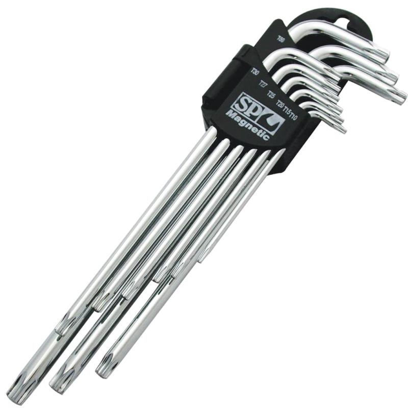 9 Piece Magnetic Ball End Torx Key Set