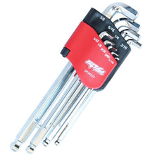 Load image into Gallery viewer, SAE Stubby Ball End Hex Key Set - 9 Piece